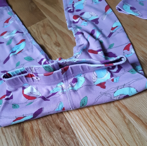 HANNA ANDERSSON purple bird pajamas 90 3T - Picture 5 of 6